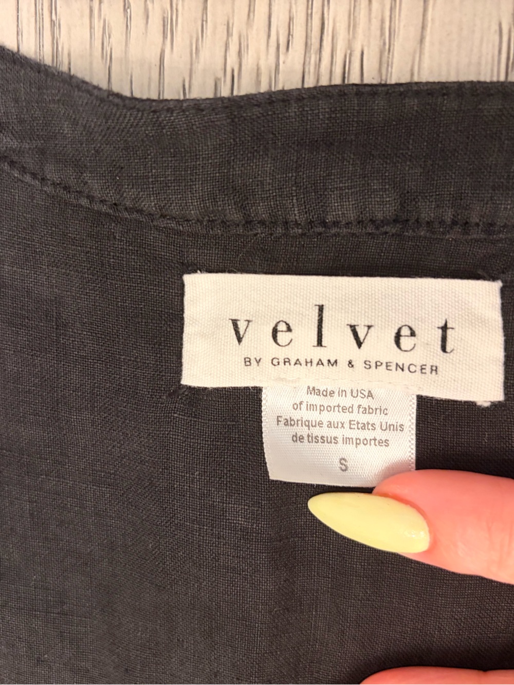 Velvet By Graham & Spencer Black Linen Ruffle Sleeve Jumpsuit Size Small - Picture 8 of 15